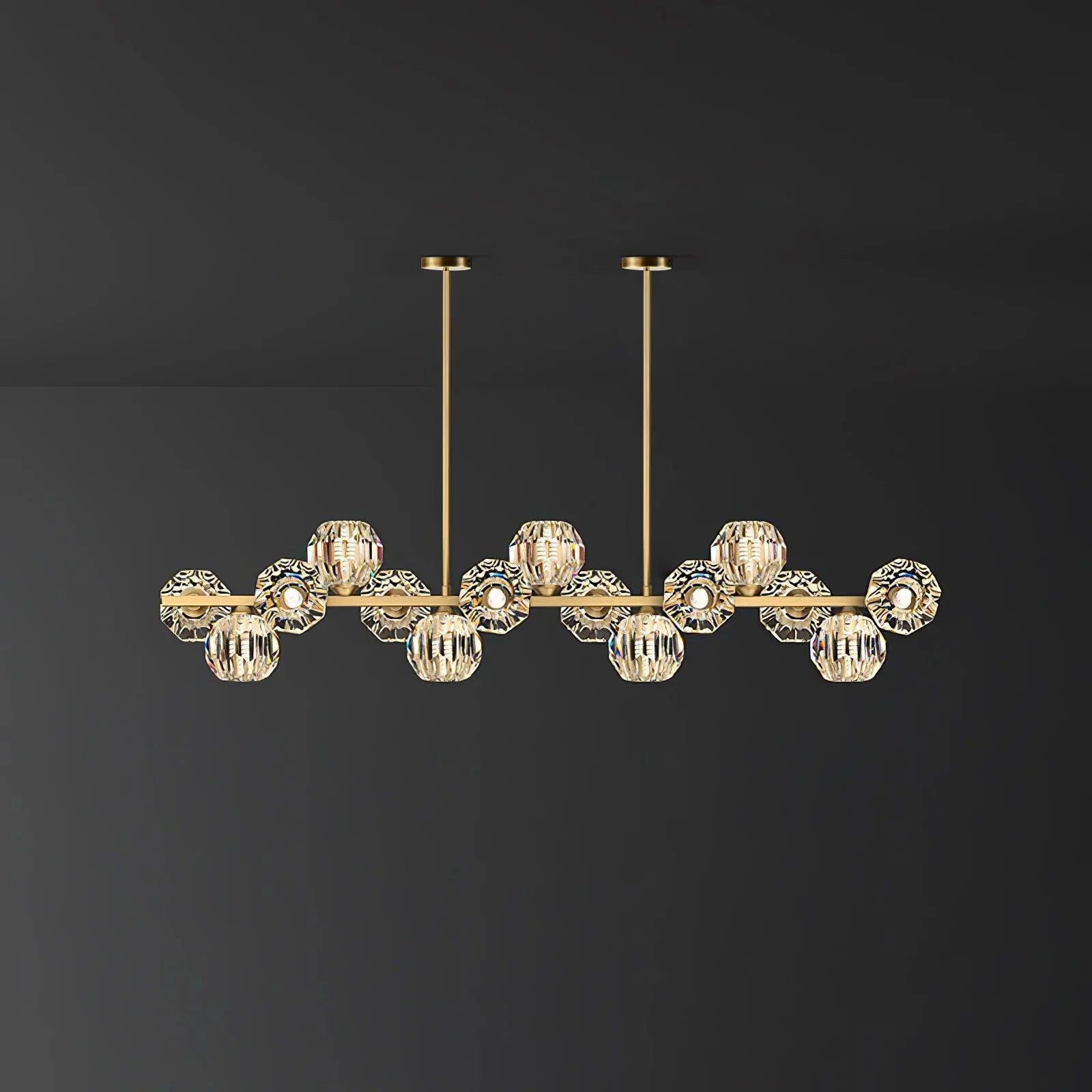 Crystal Glass Ball Chandelier - YhLamps