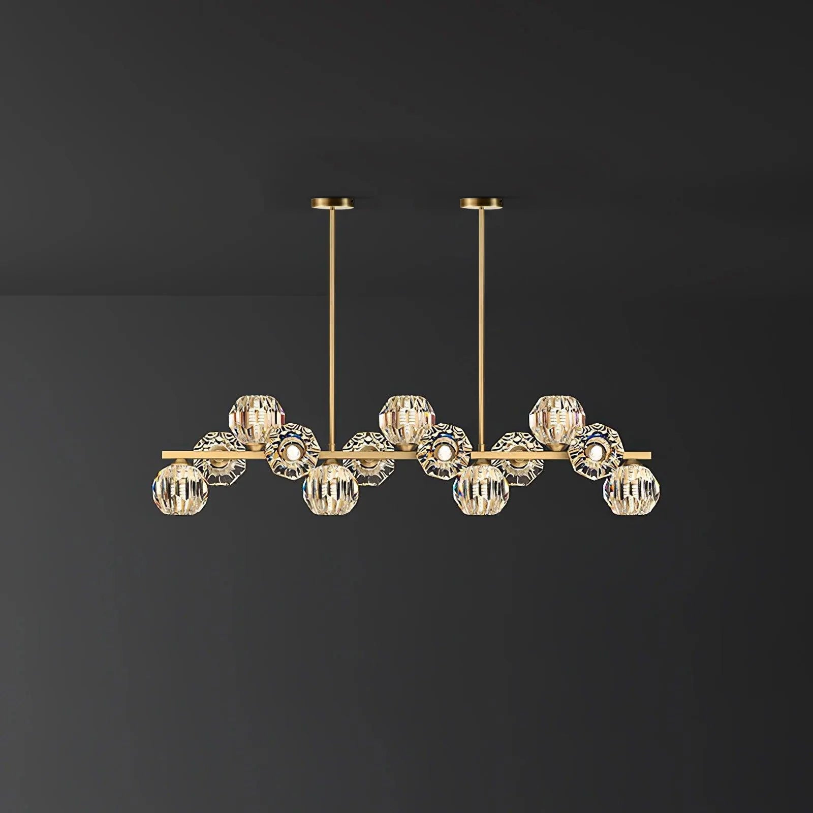 Crystal Glass Ball Chandelier - YhLamps