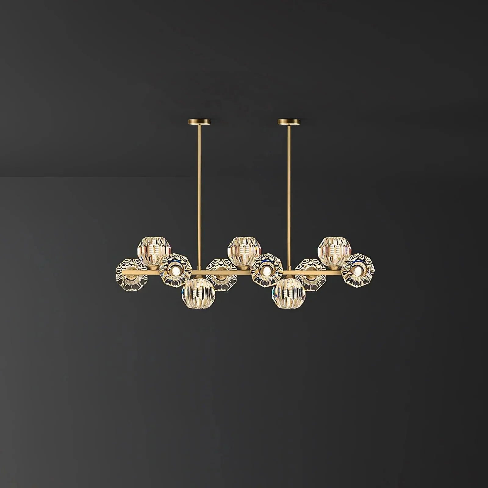 Crystal Glass Ball Chandelier - YhLamps