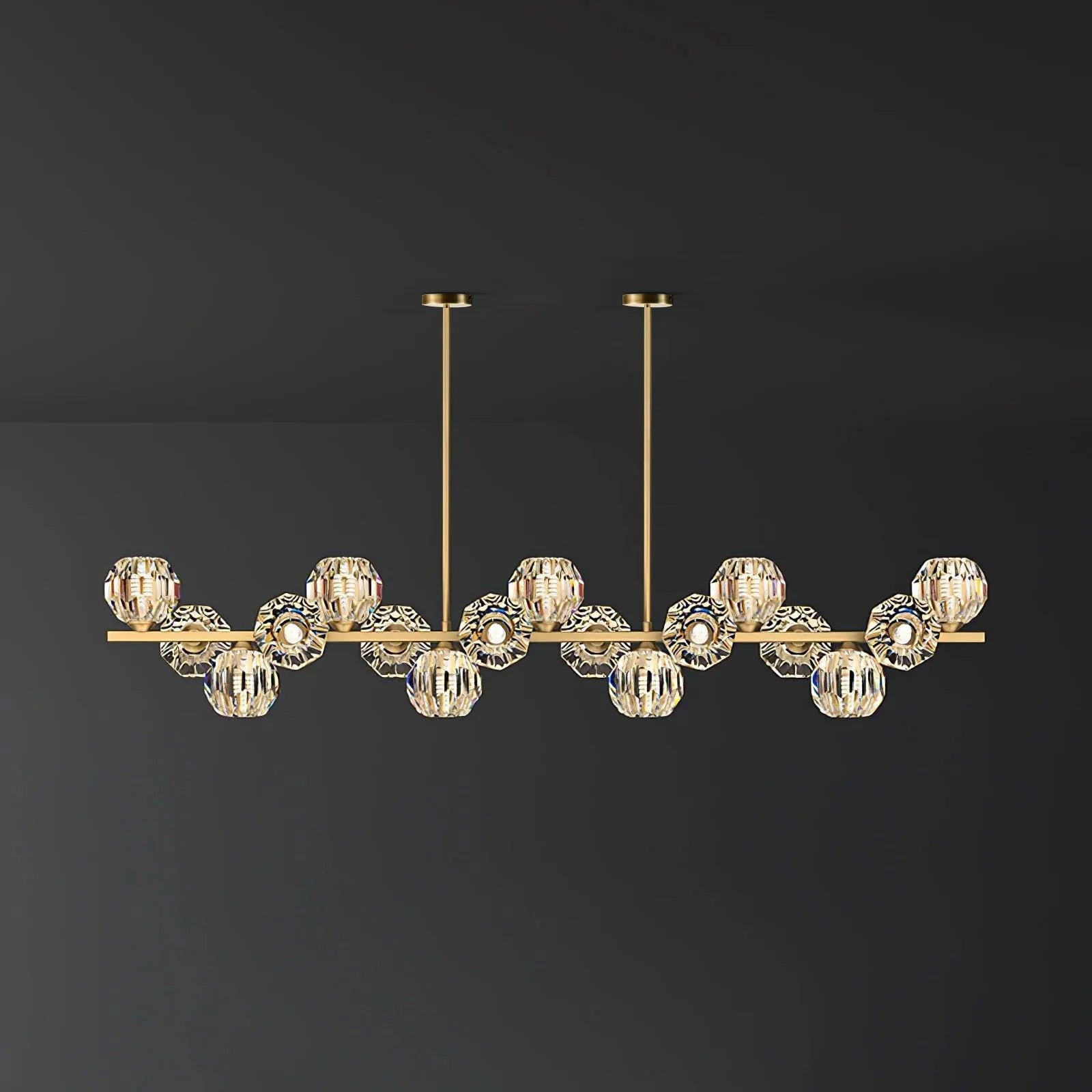 Crystal Glass Ball Chandelier - YhLamps