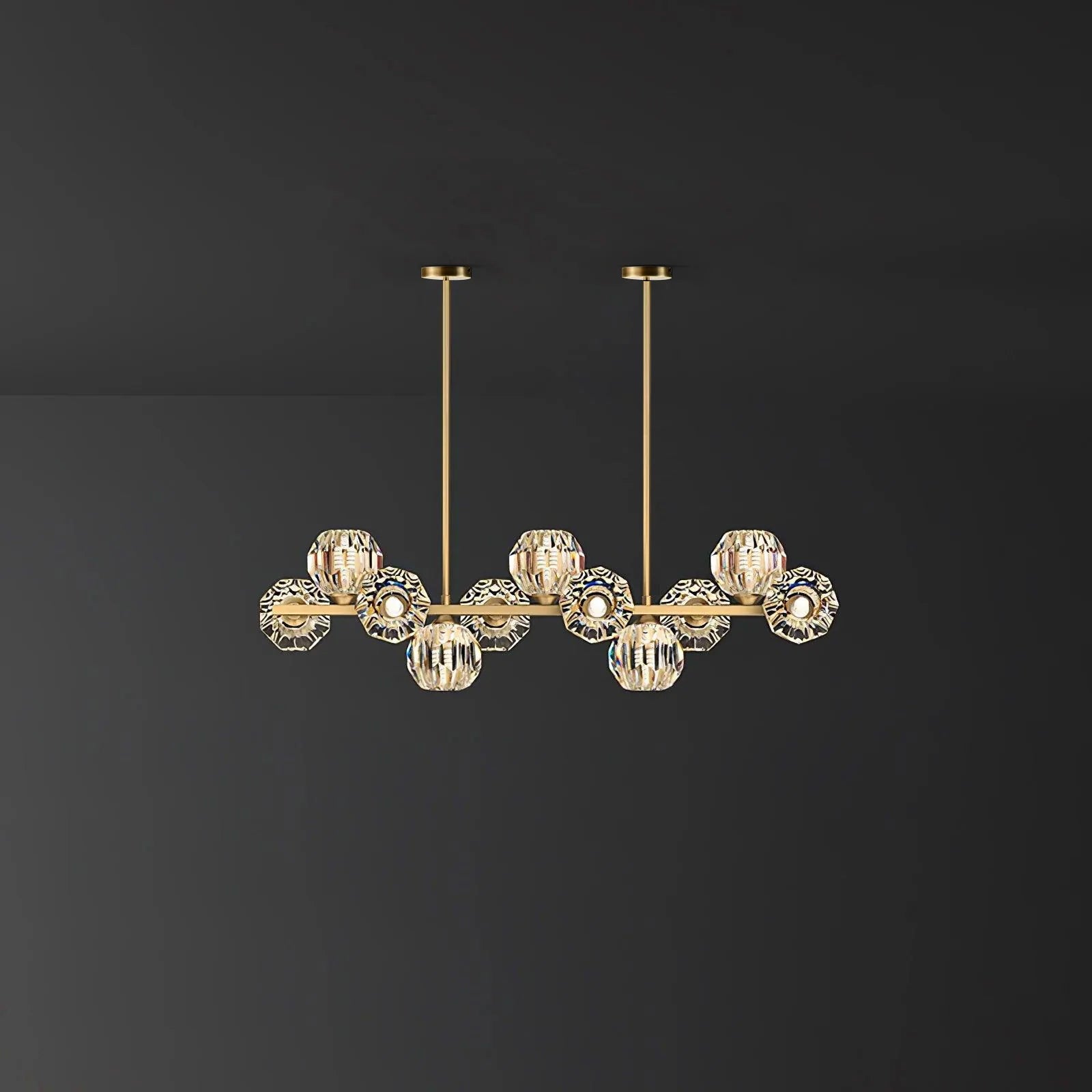 Crystal Glass Ball Chandelier - YhLamps