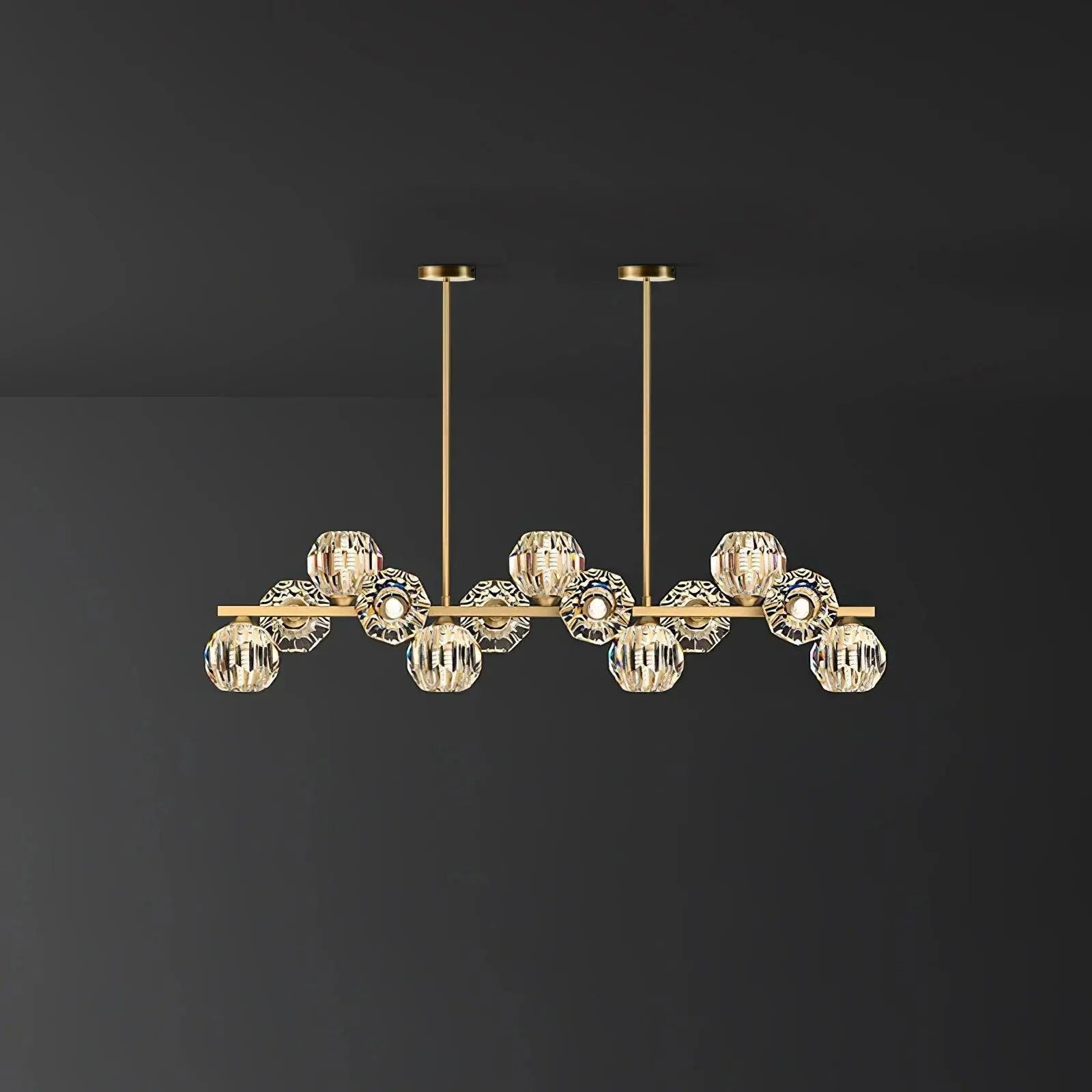 Crystal Glass Ball Chandelier - YhLamps