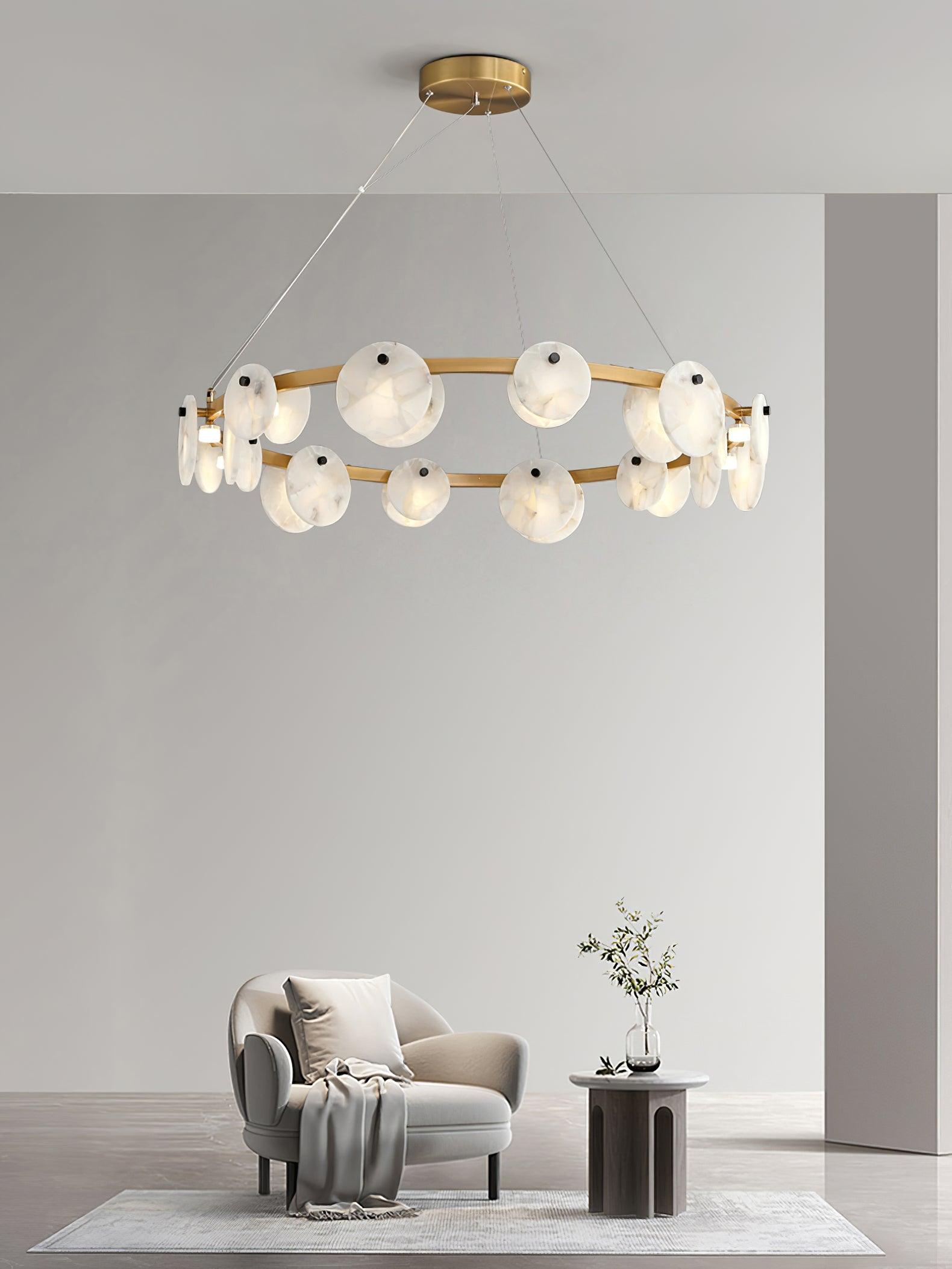 Trinidad Alabaster Chandelier - YhLamps