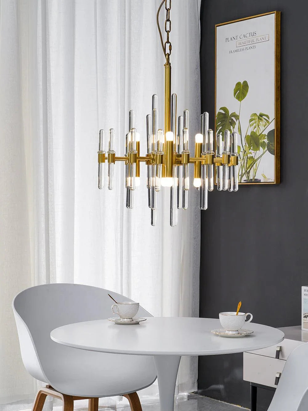 Vintage Antique Brass Chandelier - YhLamps