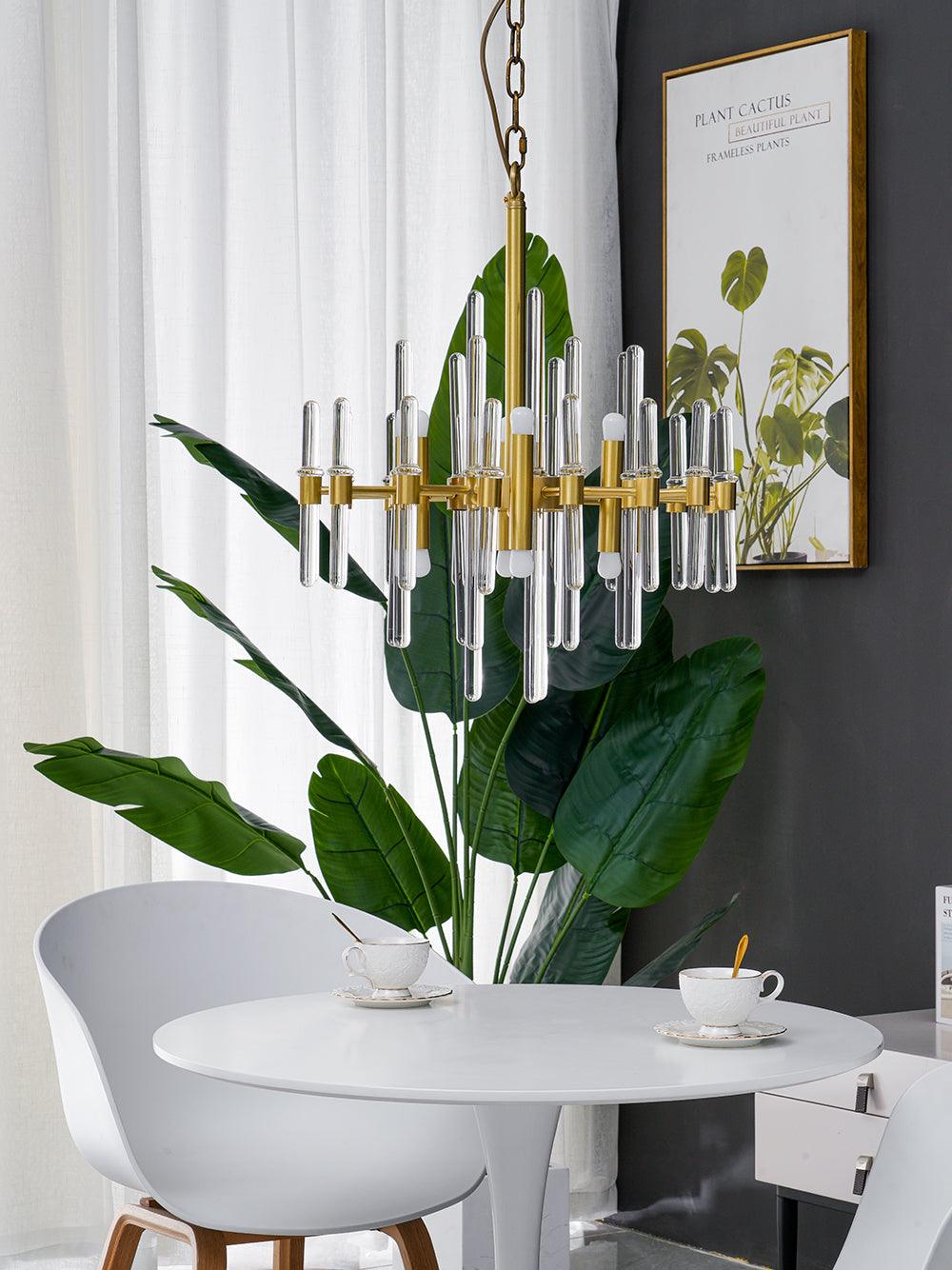 Vintage Antique Brass Chandelier - YhLamps