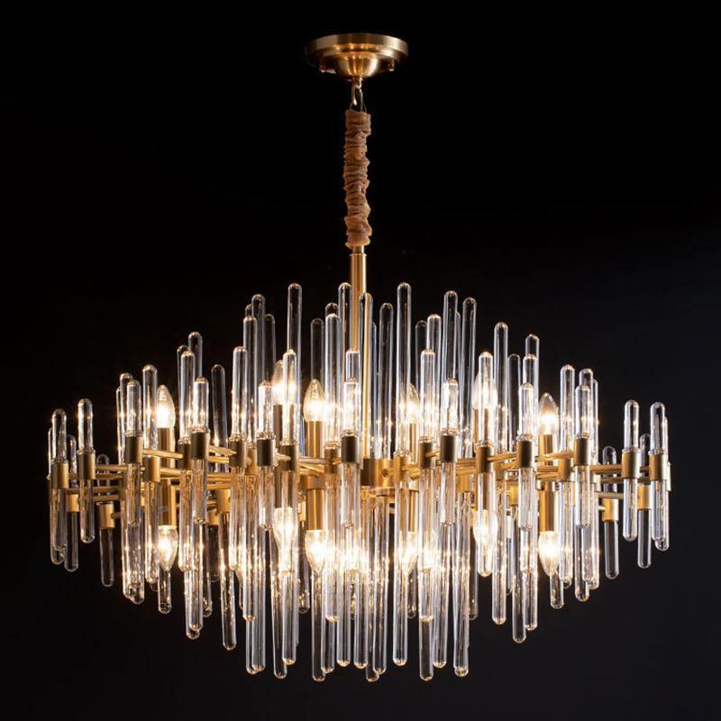 Vintage Antique Brass Chandelier - YhLamps