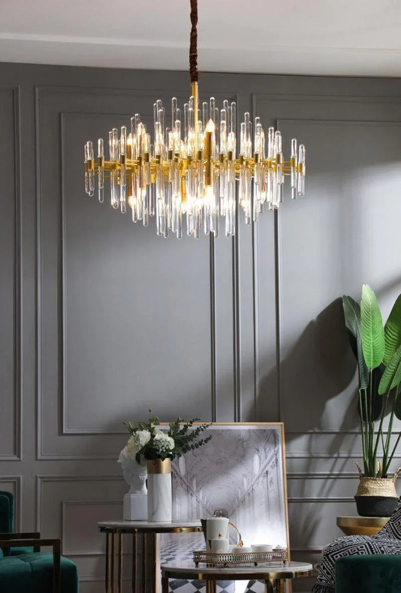 Vintage Antique Brass Chandelier - YhLamps