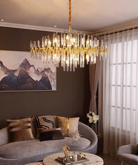 Vintage Antique Brass Chandelier - YhLamps