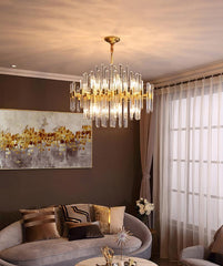 Vintage Antique Brass Chandelier - YhLamps