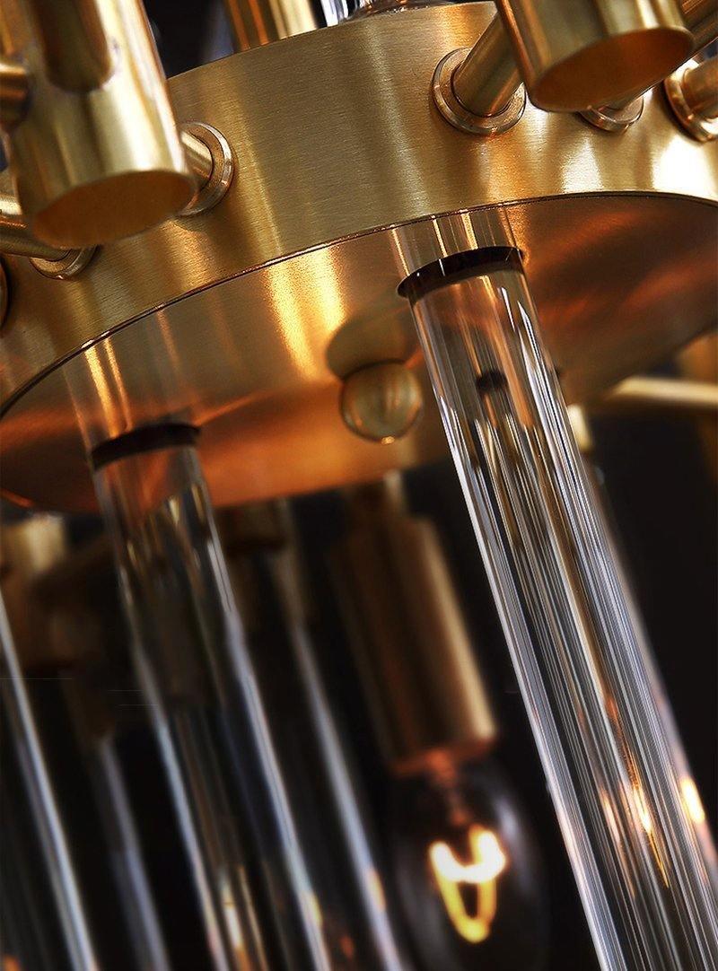 Vintage Antique Brass Chandelier - YhLamps