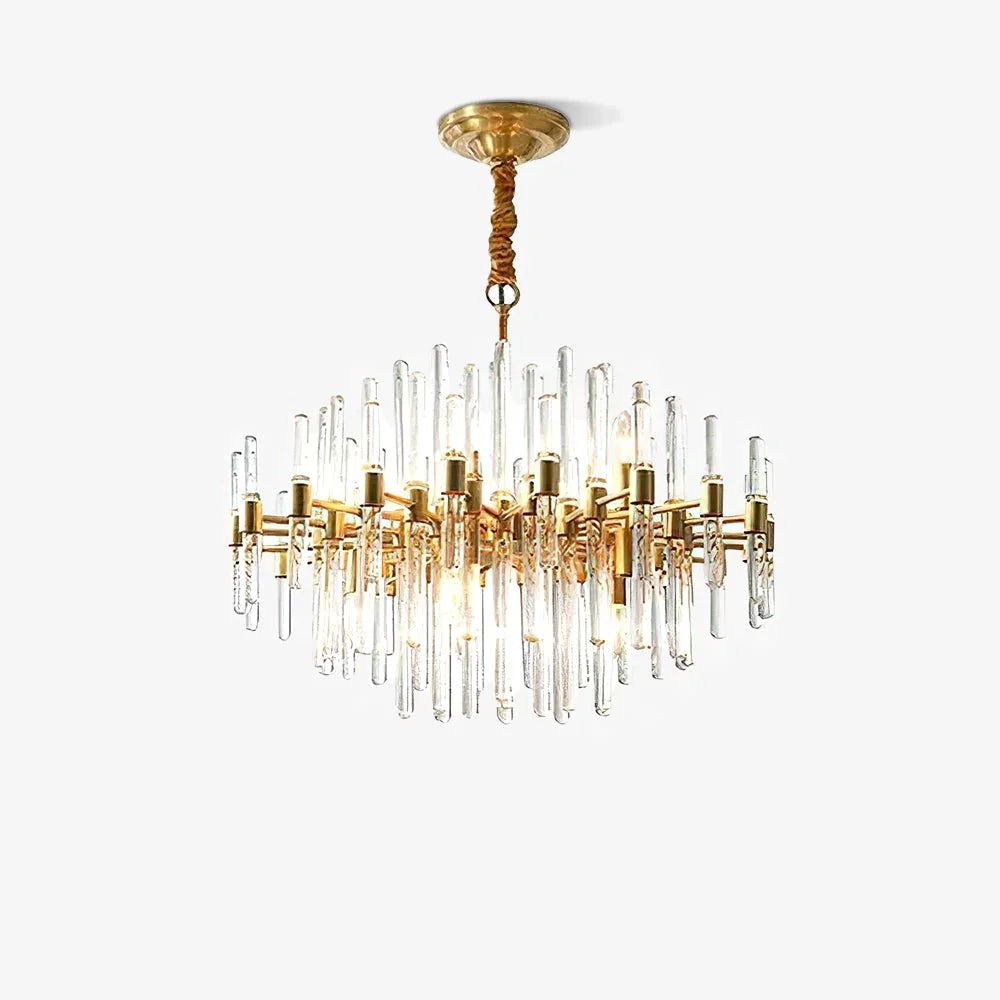 Vintage Antique Brass Chandelier - YhLamps