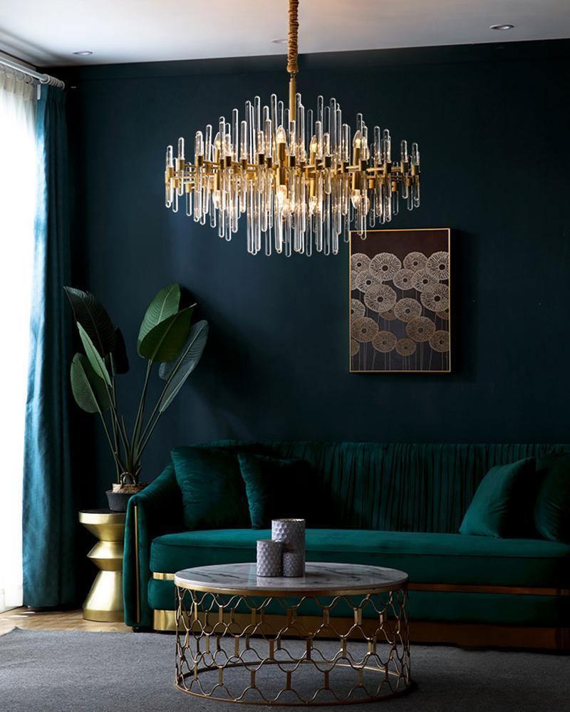 Vintage Antique Brass Chandelier - YhLamps