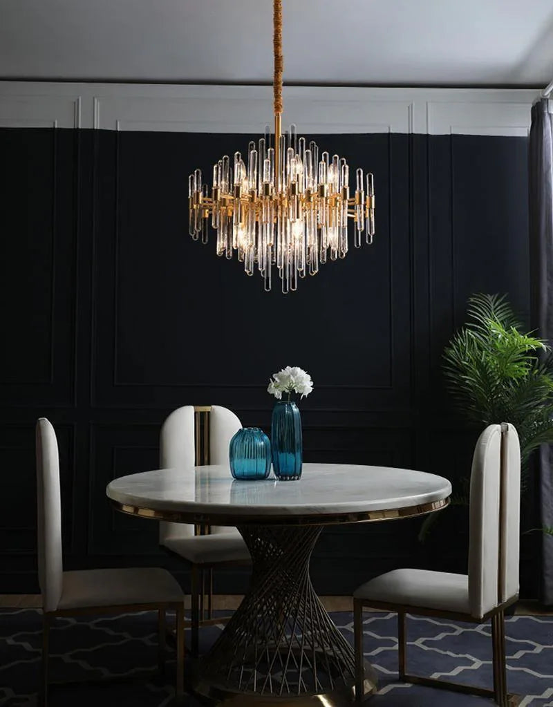Vintage Antique Brass Chandelier - YhLamps