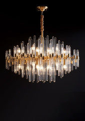 Vintage Antique Brass Chandelier - YhLamps