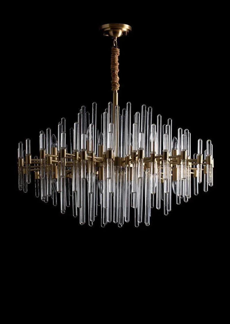 Vintage Antique Brass Chandelier - YhLamps