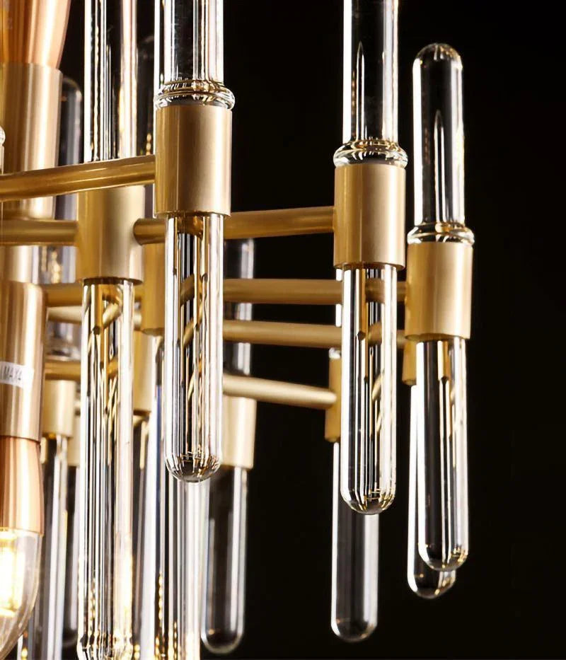 Vintage Antique Brass Chandelier - YhLamps