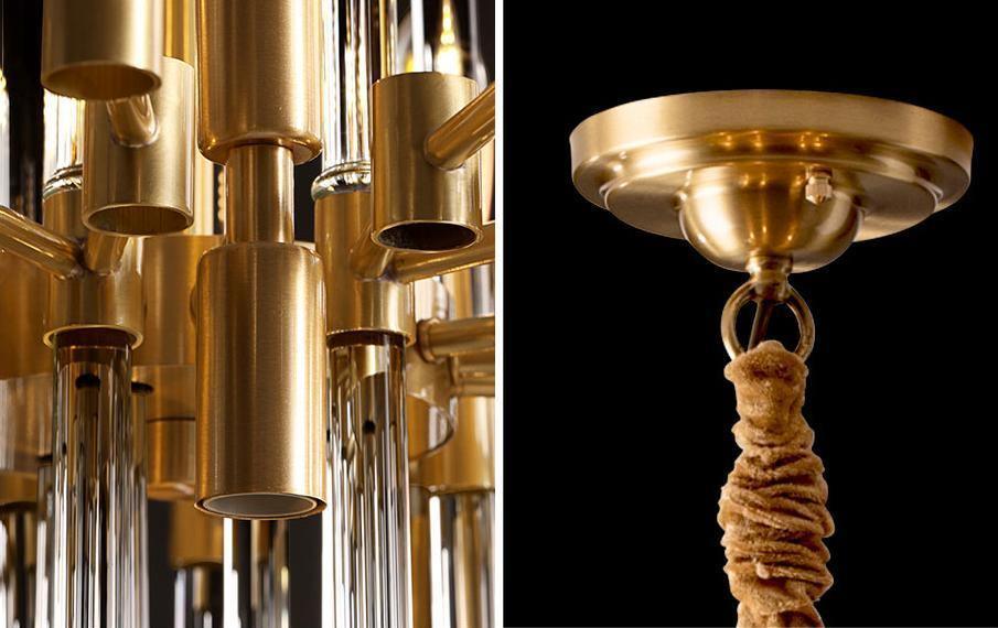 Vintage Antique Brass Chandelier - YhLamps