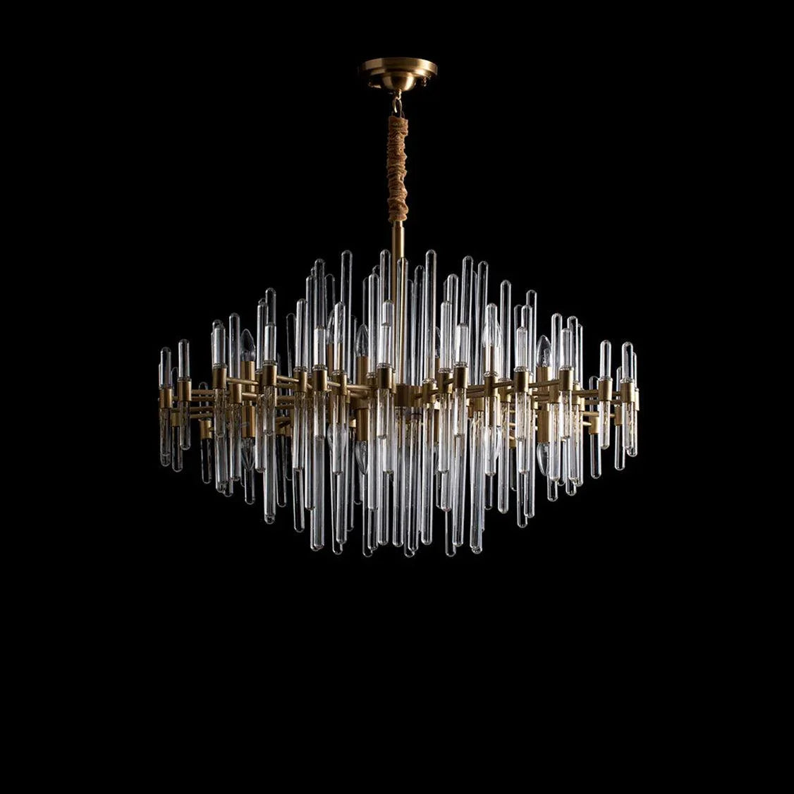 Vintage Antique Brass Chandelier - YhLamps
