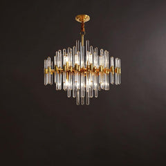 Vintage Antique Brass Chandelier - YhLamps