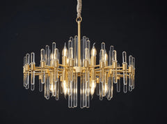 Vintage Antique Brass Chandelier - YhLamps