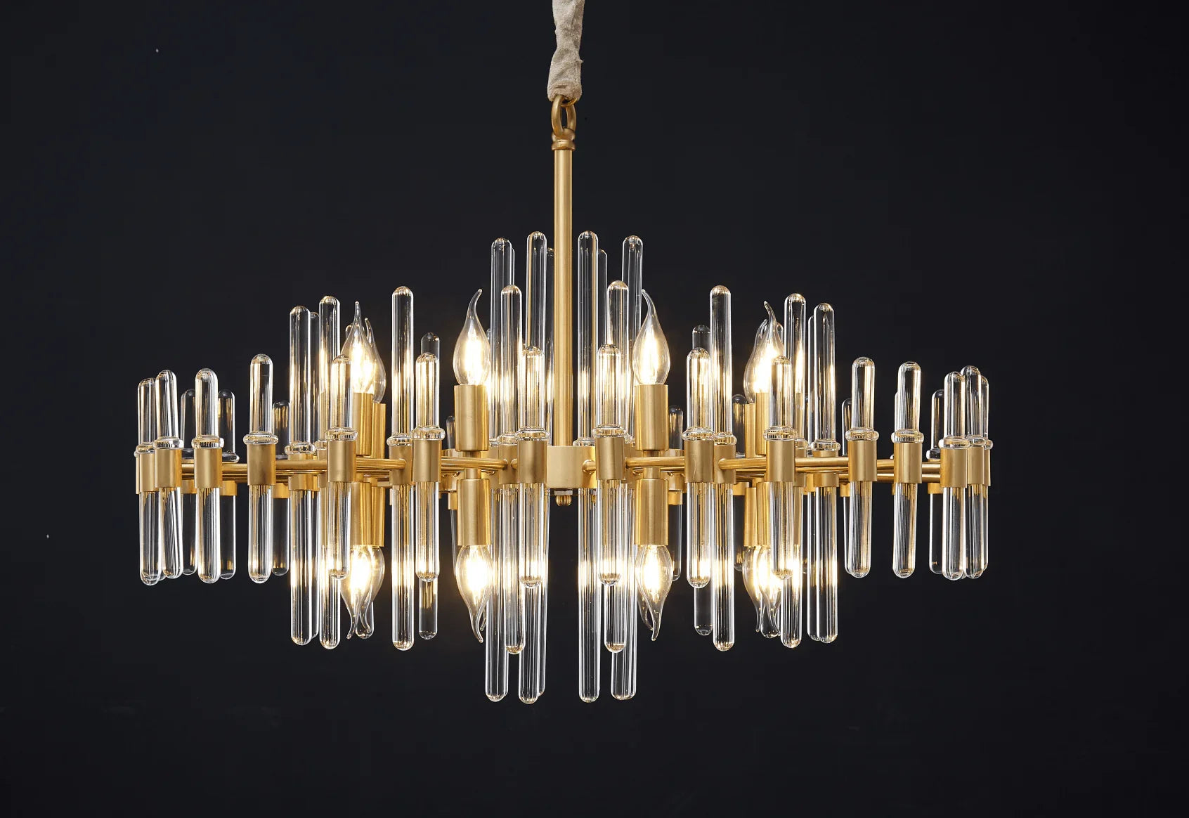 Vintage Antique Brass Chandelier - YhLamps