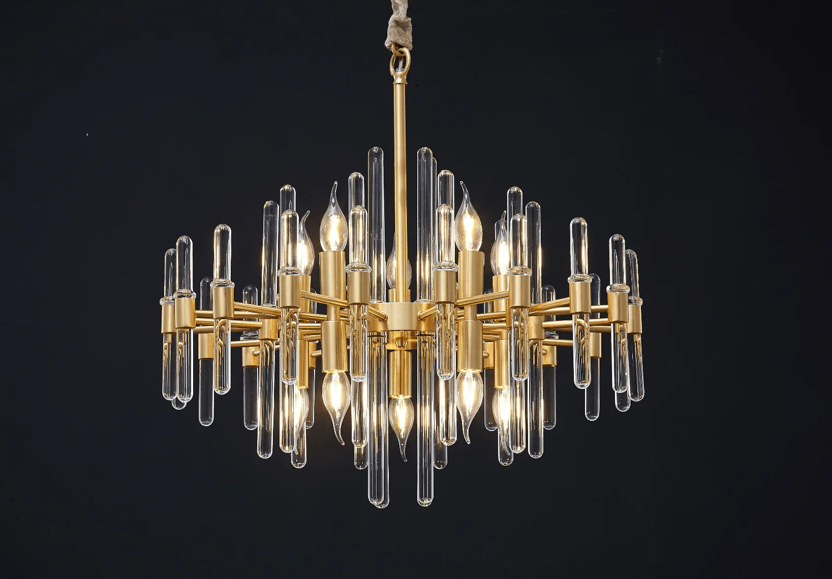 Vintage Antique Brass Chandelier - YhLamps