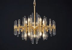 Vintage Antique Brass Chandelier - YhLamps