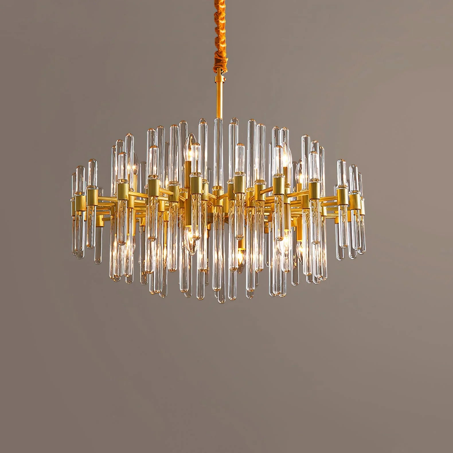 Vintage Antique Brass Chandelier - YhLamps