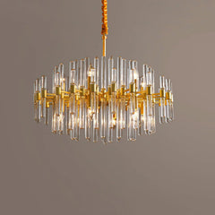 Vintage Antique Brass Chandelier - YhLamps