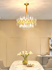 Vintage Antique Brass Chandelier - YhLamps