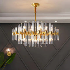 Vintage Antique Brass Chandelier - YhLamps