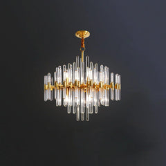 Vintage Antique Brass Chandelier - YhLamps