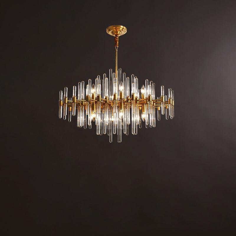 Vintage Antique Brass Chandelier - YhLamps