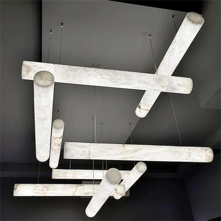 Culoud Alabaster Linear Pendant Light - YhLamps