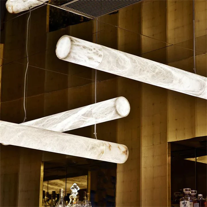 Culoud Alabaster Linear Pendant Light - YhLamps