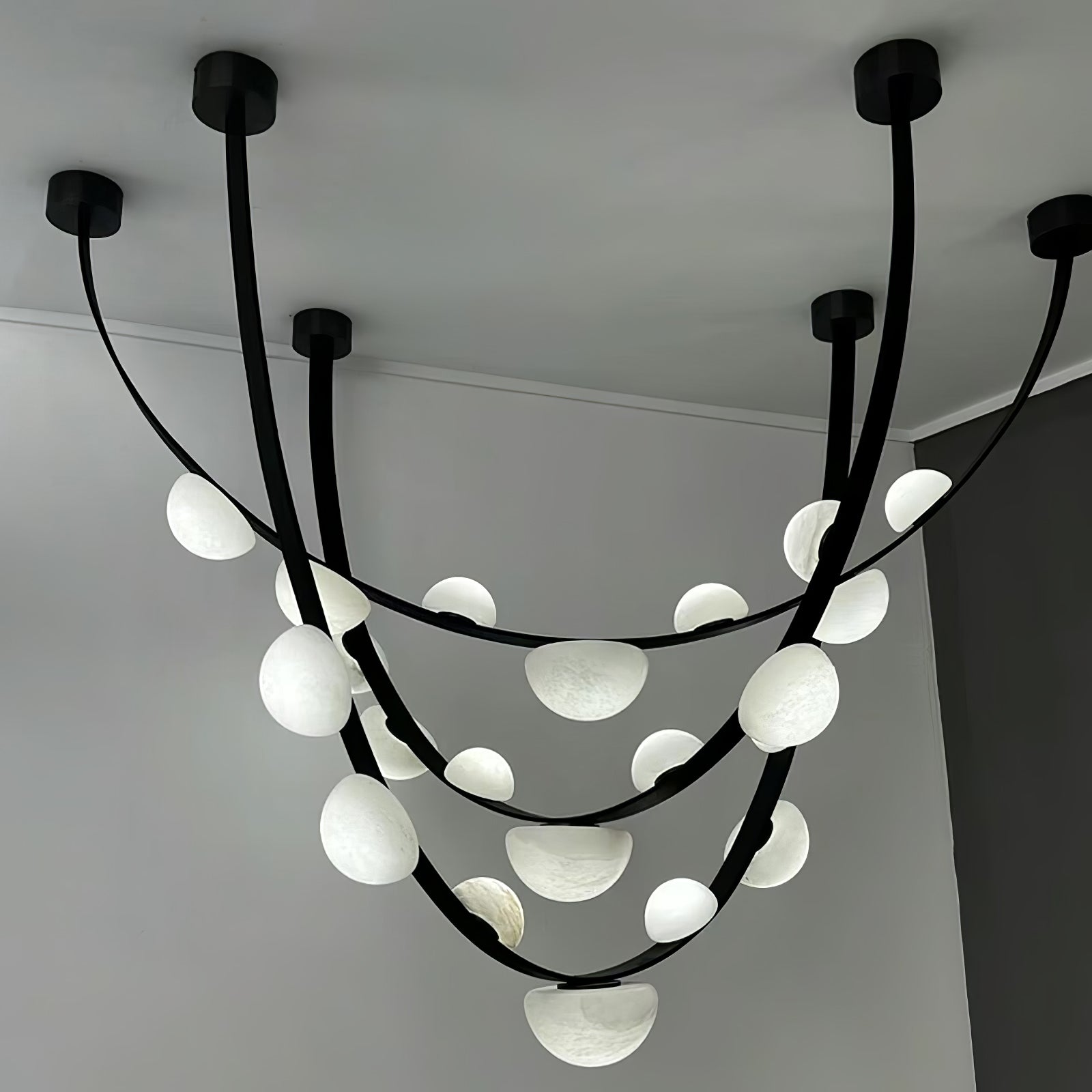Dew Drops Alabaster Chandelier - YhLamps
