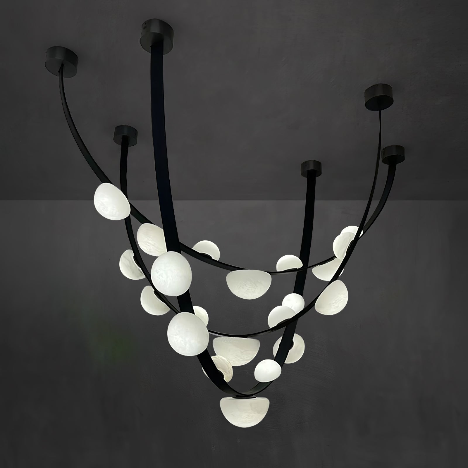 Dew Drops Alabaster Chandelier - YhLamps