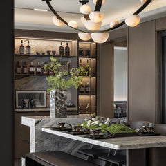 Dew Drops Alabaster Chandelier - YhLamps