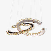 Modern Crystal Double C Chandelier - YhLamps