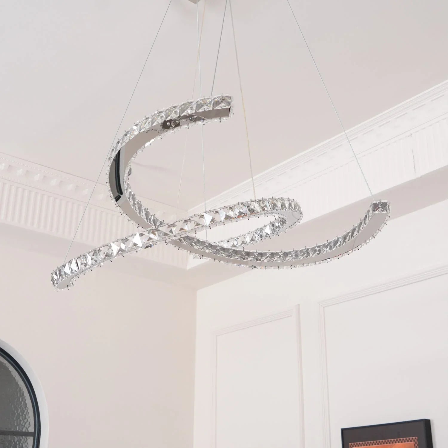 Modern Crystal Double C Chandelier - YhLamps