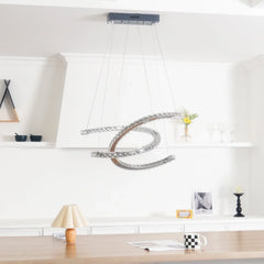 Modern Crystal Double C Chandelier - YhLamps