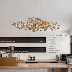 Acrylic Ginkgo Leaf Chandelier - YhLamps