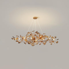 Acrylic Ginkgo Leaf Chandelier - YhLamps