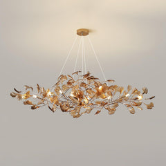 Acrylic Ginkgo Leaf Chandelier - YhLamps