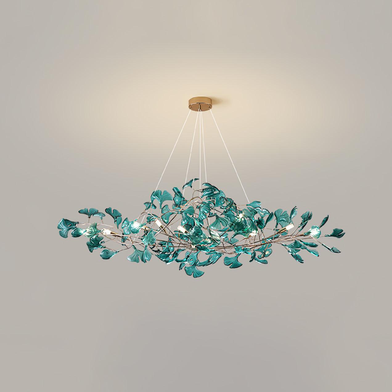 Acrylic Ginkgo Leaf Chandelier - YhLamps