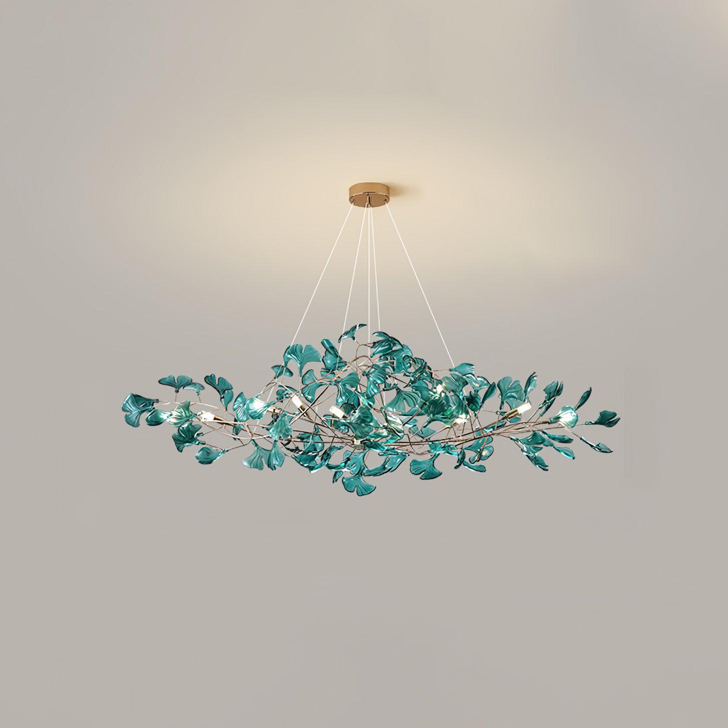 Acrylic Ginkgo Leaf Chandelier - YhLamps