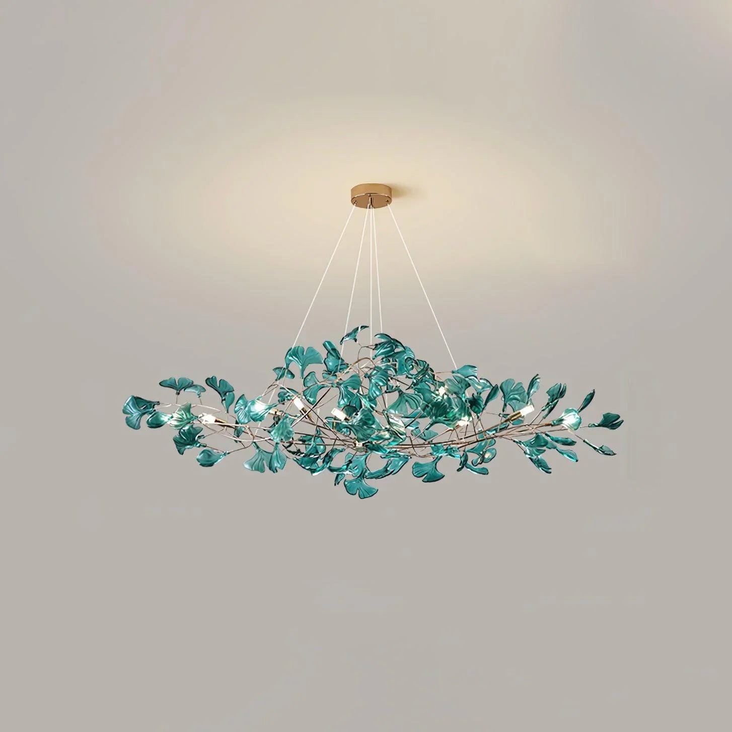Acrylic Ginkgo Leaf Chandelier - YhLamps