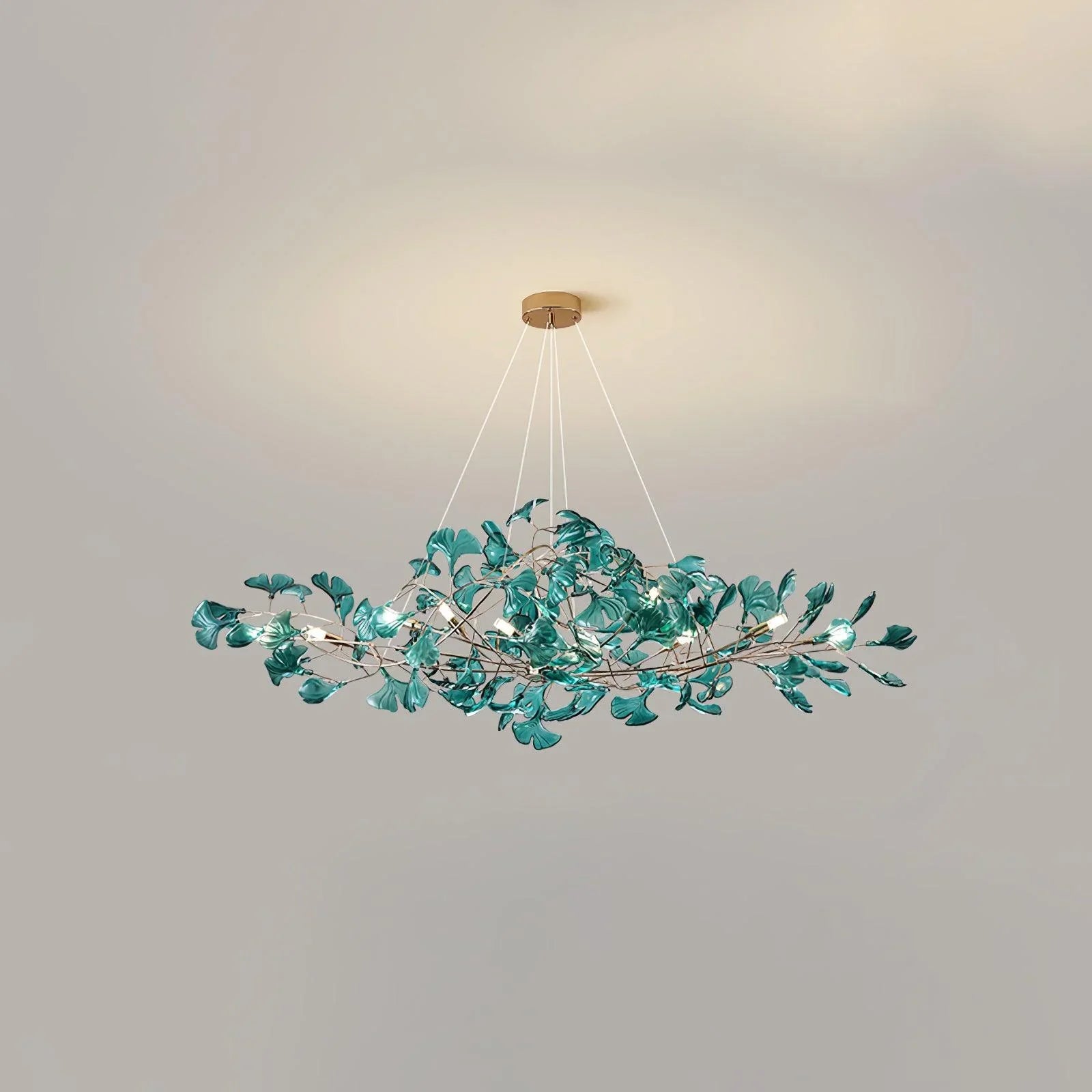 Acrylic Ginkgo Leaf Chandelier - YhLamps