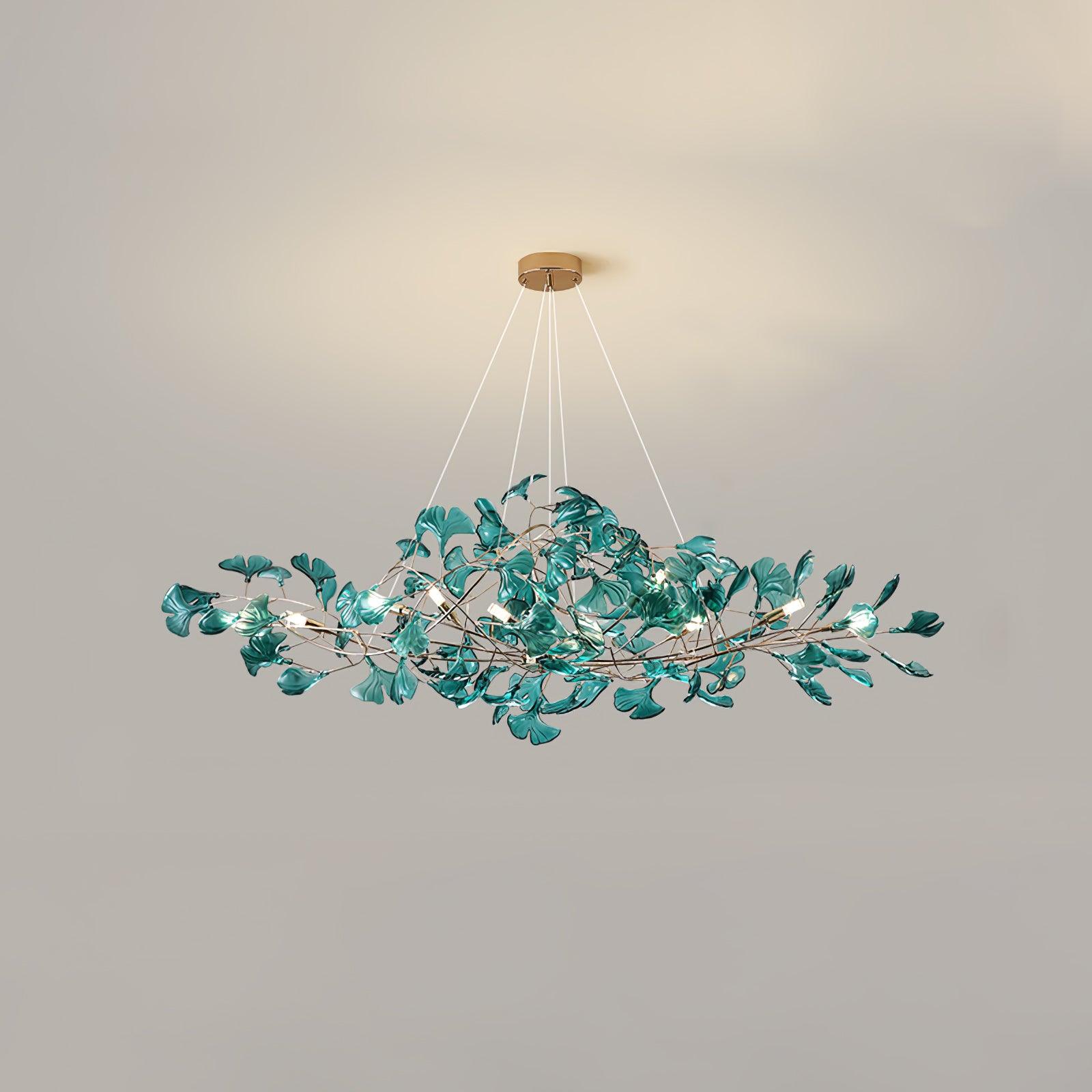 Acrylic Ginkgo Leaf Chandelier - YhLamps