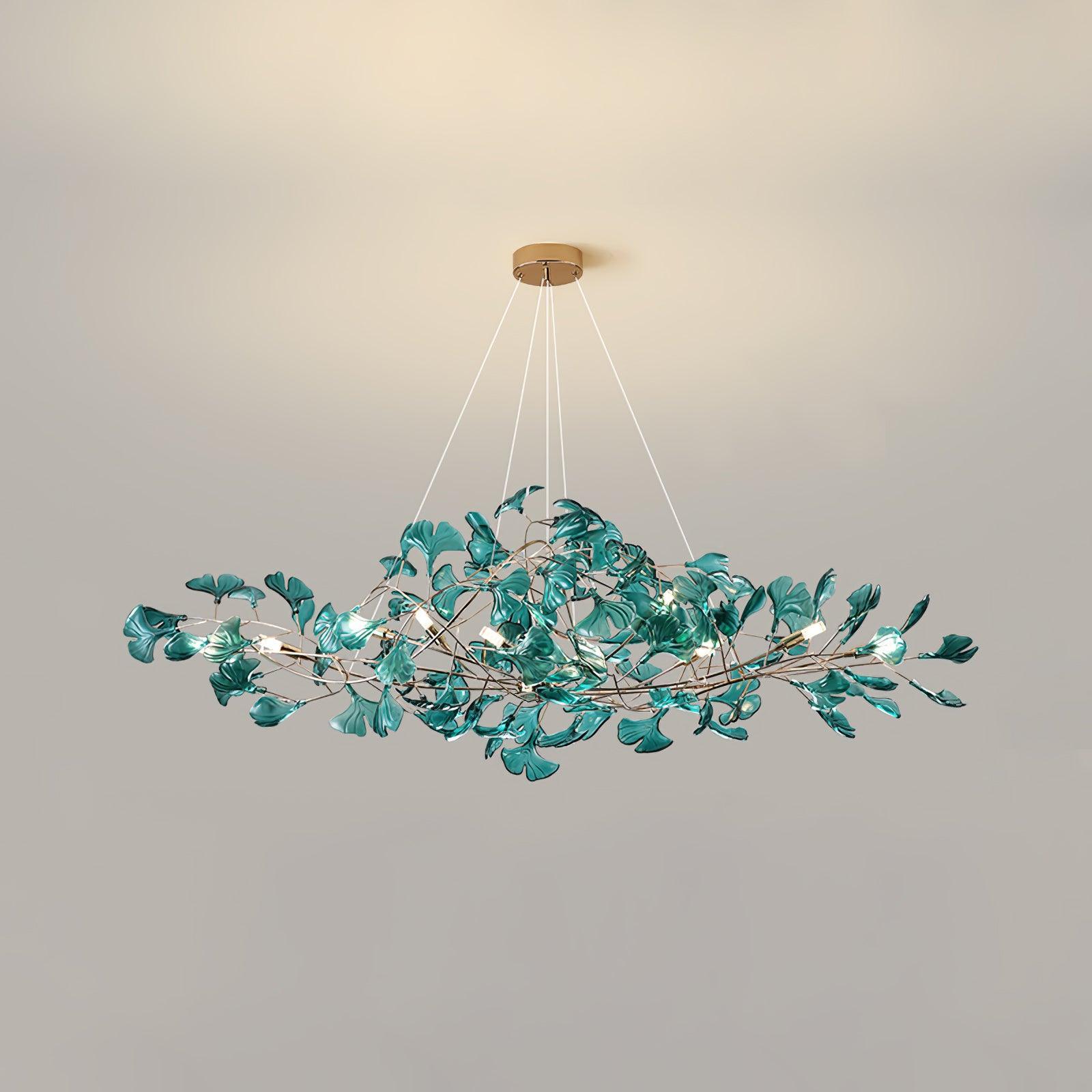 Acrylic Ginkgo Leaf Chandelier - YhLamps